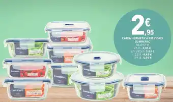 E.Leclerc CAIXA HERMÉTICA EM VIDRO LUMINARC promoção