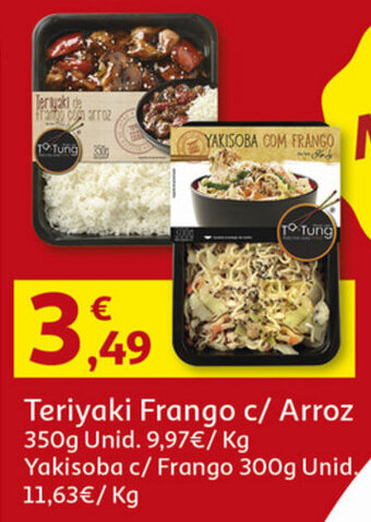 Auchan Teriyaki Frango c/ Arroz 350g promoção