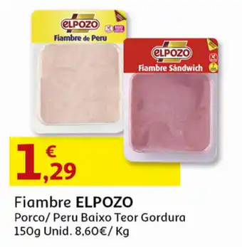 Auchan Fiambre Elpozo 150g promoção