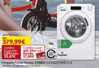 Auchan Máquina Lavar Roupa CANDY CS 1410TXME/1-S 10kg promoção