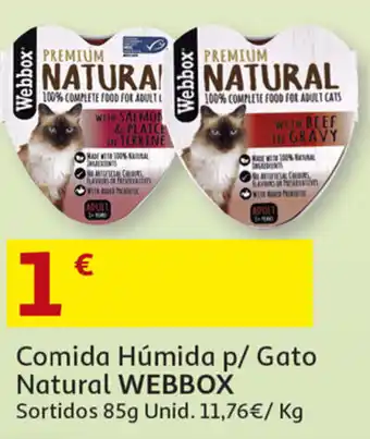 Comida Húmida P/Gato Natural WEBBOX 85g
