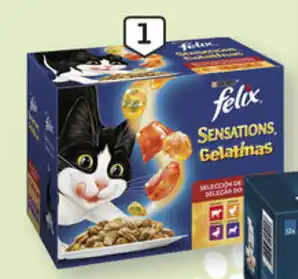 Auchan Comida Húmida p/Gato Felix 12x100g promoção