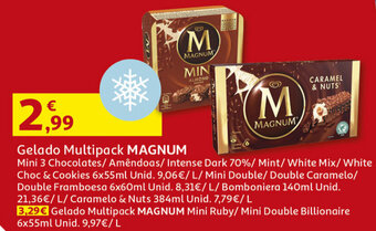 Auchan Gelado Multipack Magnum promoção