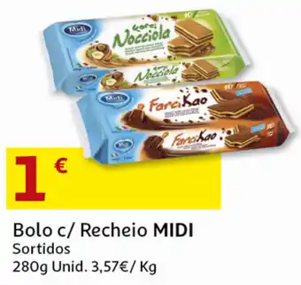 Auchan Bolo c/ Recheio Midi 280g promoção