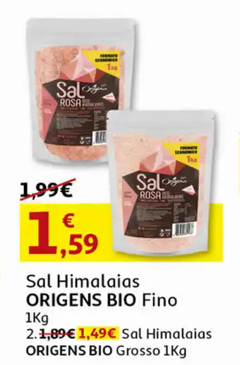 Sal Himalaias Origens Bio Fino 1kg