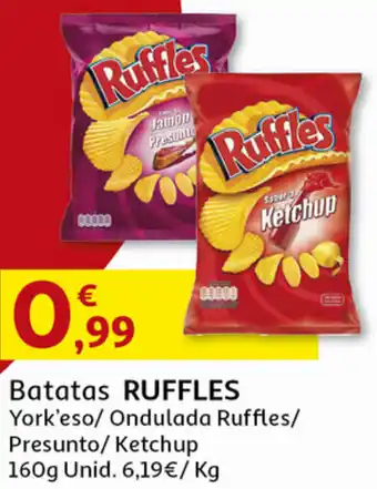Auchan Batatas Ruffles 160g promoção