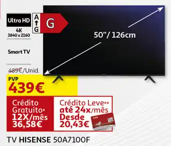 Auchan TV Hisense 50A7100F promoção