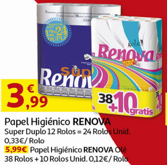 Auchan Papel Higiénico Renova promoção