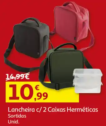 Auchan Lancheira c/ 2 Caixas Herméticas promoção