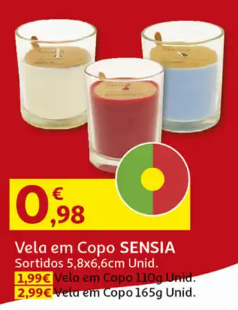 Auchan Vela em Copo Sensia promoção