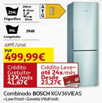 Auchan Combinado BOSH KGV36VIEAS promoção