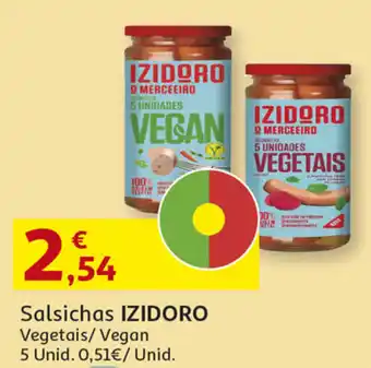 Auchan Salsichas Izidoro 5 Unid promoção