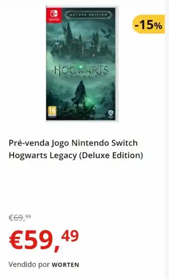 Pré-venda Jogo Nintendo Switch Hogwarts Legacy (Deluxe Edition)