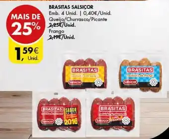 Pingo Doce BRASITAS SALSIÇOR Emb. 4 Unid. promoção