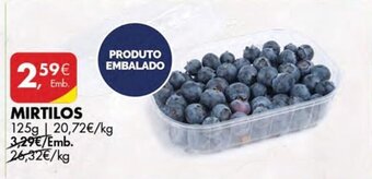 Pingo Doce MIRTILOS 125g promoção