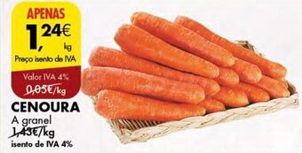 Pingo Doce CENOURA A granel kg promoção
