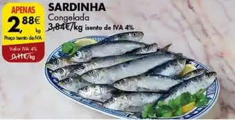 Pingo Doce SARDINHA Congelada promoção