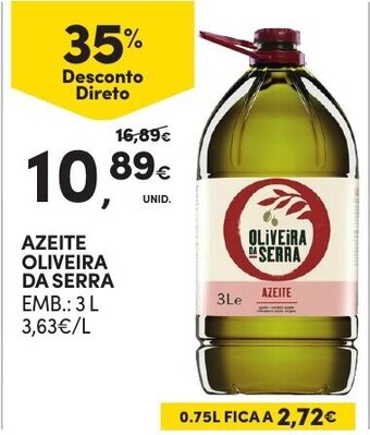 Continente Azeite Oliveira Da Serra 3L promoção