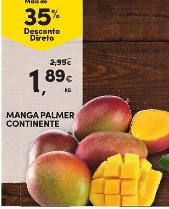 Continente Manga Palmer Continente promoção