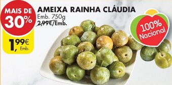 Pingo Doce Ameixa Rainha Cláudia 750g promoção