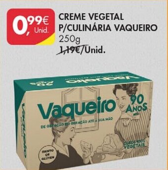 Pingo Doce Creme Vegetal P/ Culinária Vaqueiro 250g promoção
