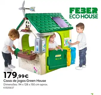 Casa de jogos Green House Dimensões: 94 x 128 x 150 cm aprox. K1025637