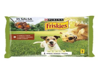 Auchan Comida humida cão friskies promoção