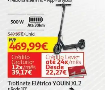 Auchan Trotinete electrica youin xl2 roda 10 promoção