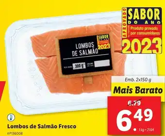 Lidl Lombo de salmão promoção