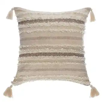 Hôma Almofada shine com pompons 59x59cm promoção