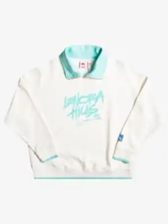 Quiksilver x stranger things lenora ‑ sweatshirt com fecho de correr na gola para mulher