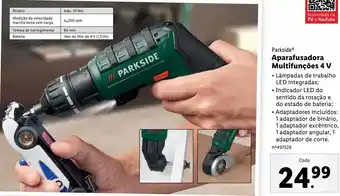 Lidl Ferramenta multiuso parkside promoção