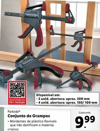 Lidl Grampos parkside promoção