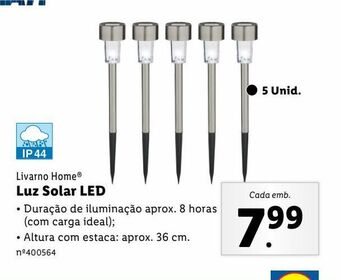 Lidl Luz solar promoção