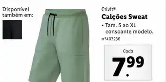 Lidl Calções masculino promoção