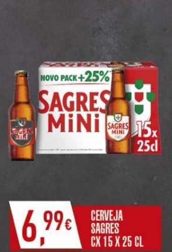 Miranda Supermercados Cerveja sagres mini promoção