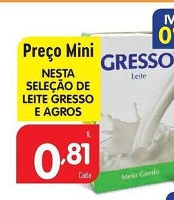 Minipreço Leite gresso promoção