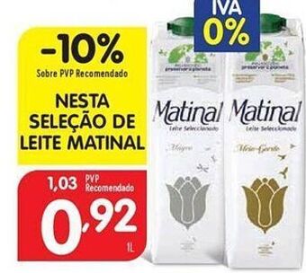 Minipreço Leite matinal promoção