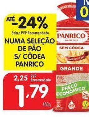 Minipreço Pão de forma panrico promoção