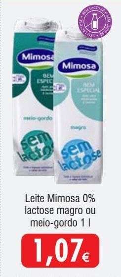 Leite sem lactose mimosa