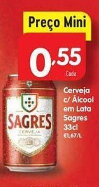 Minipreço Cerveja sagres promoção