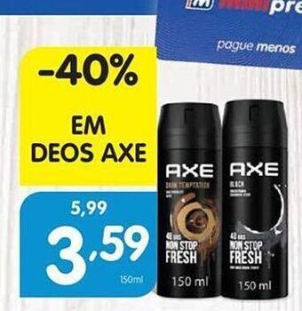 Minipreço Desodorizante axe promoção