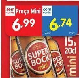 Minipreço Cerveja super bock promoção