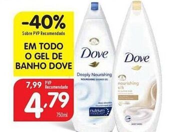 Minipreço Gel de banho dove promoção