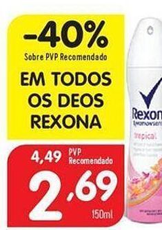 Minipreço Desodorizante rexona promoção