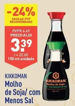ALDI Molhos de soja kikkoman promoção