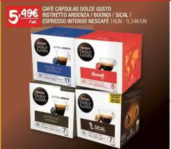Spar Cápsulas de café dolce gusto promoção