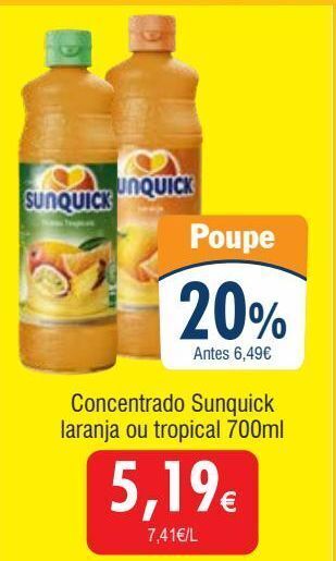 Suco concentrado sunquick