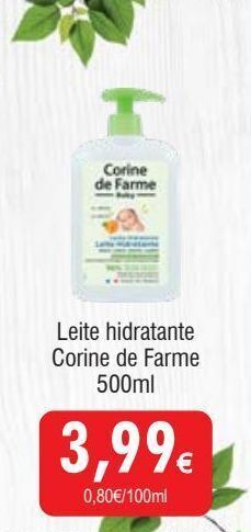 Leite hidratante corine de farme