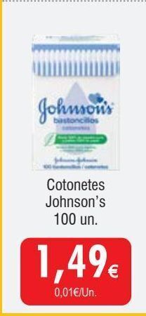Froiz Cotonetes johnson's promoção